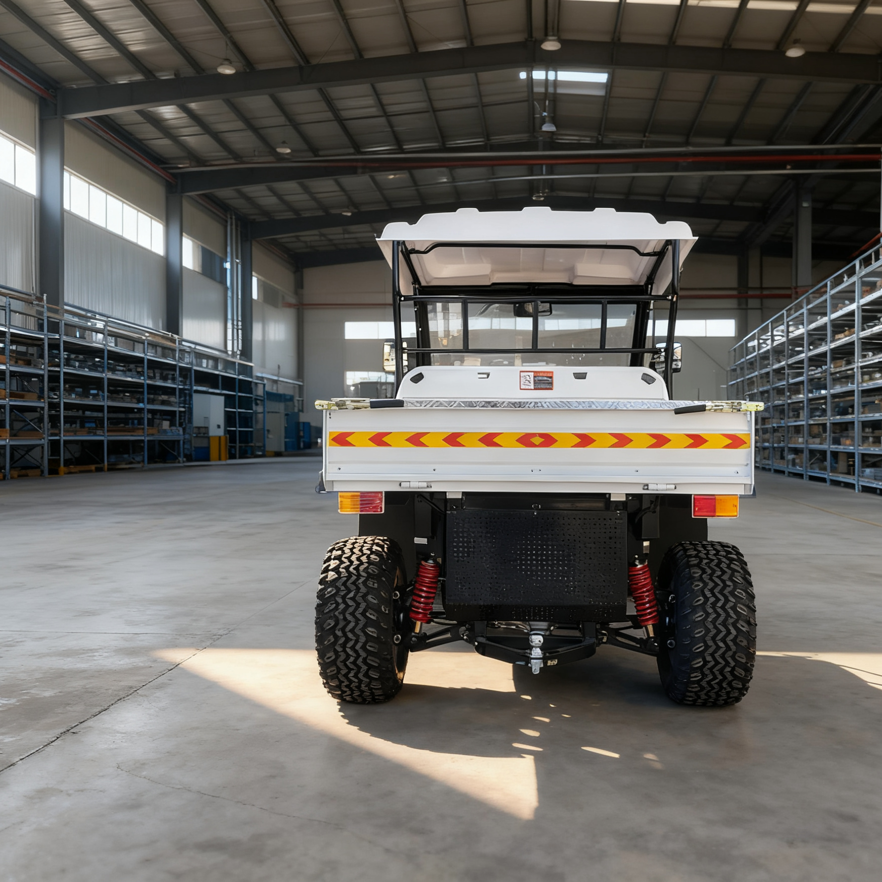 eco-friendly electric utility vehicle for forestry operations and timber transport