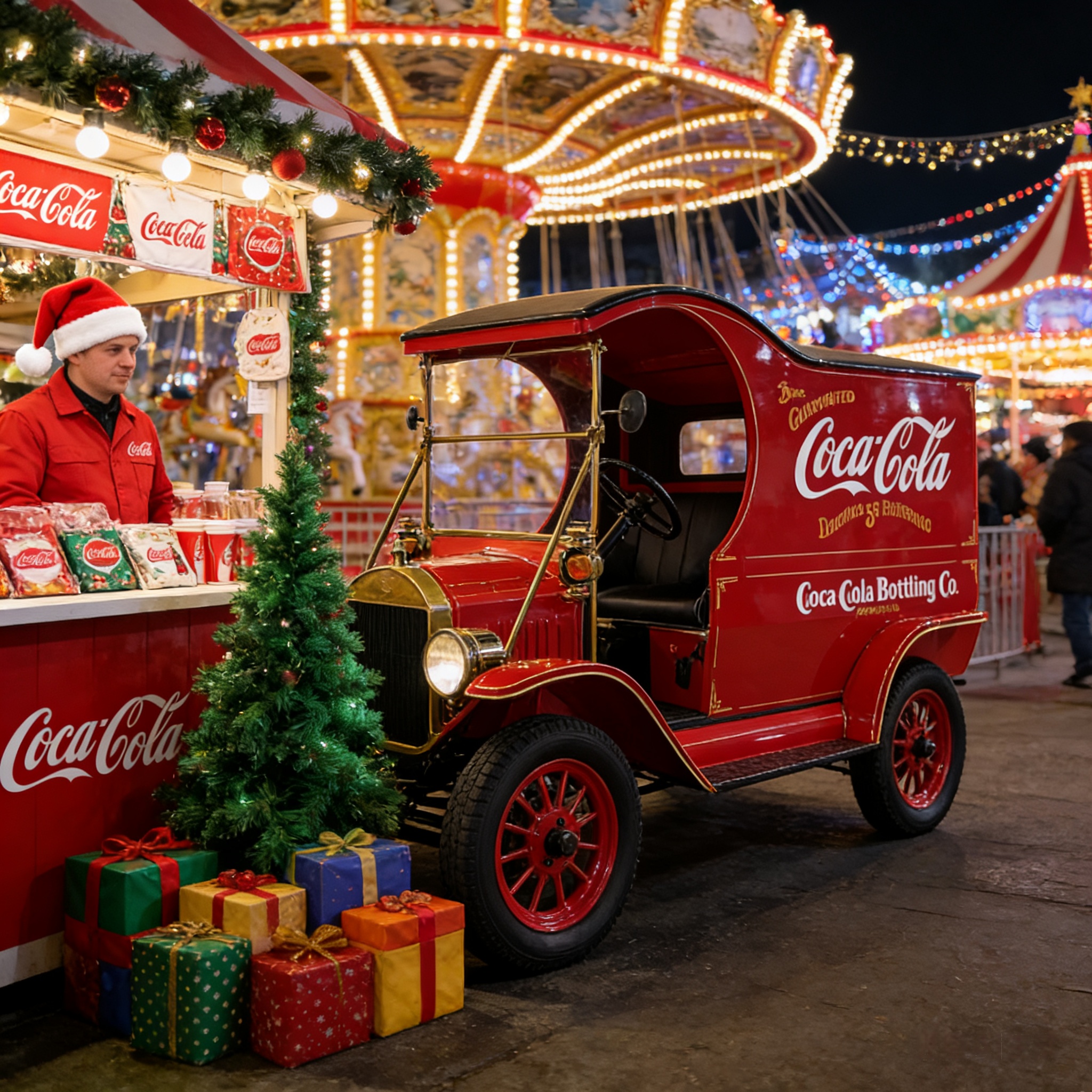 YATIAN Vintage Electric Coca-Cola Truck