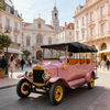 YATIAN LY11N 11-Seat Custom Pink & Gold Vintage Electric Car – Multi-Scene Profitable Sightseeing Shuttle