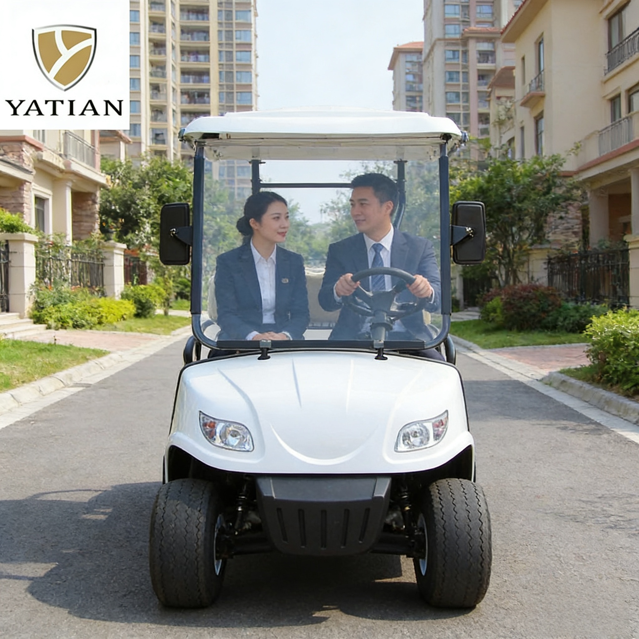 GQ02C 2-Seat Electric Golf Cart - Yatian China Manufacturer Eco-Friendly Mobility