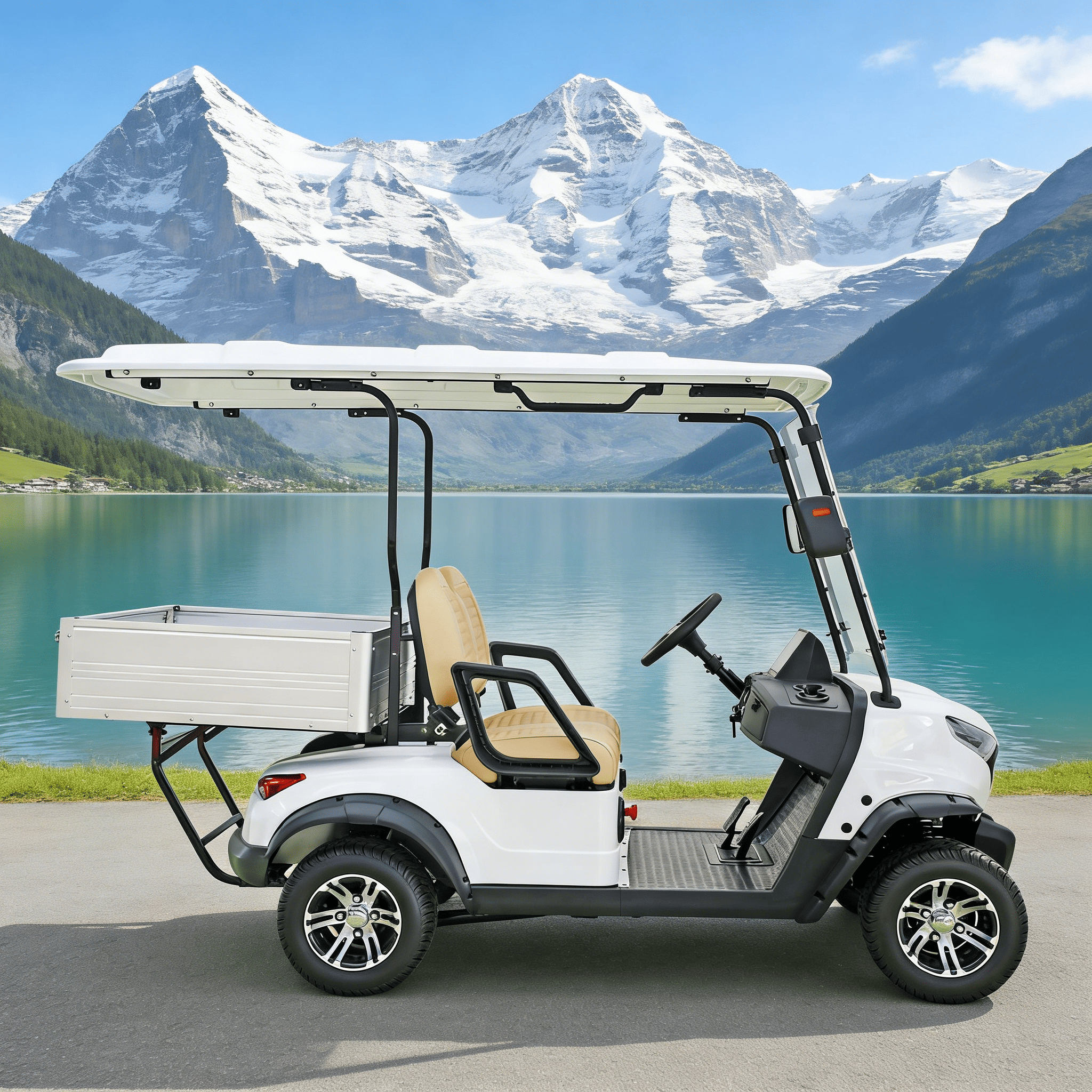 YATIAN GQ02Z 2 Seater 4×4 Electric Hunting Vehicle with Cargo Box – Off-Road Ready 