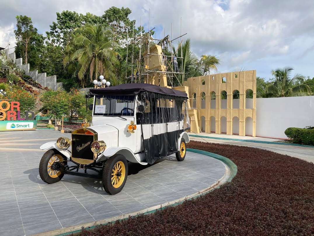 YATIAN LY08N scenic spot operation vehicle at Sikatuna’s Mirror of the World themed park, Bohol Philippines