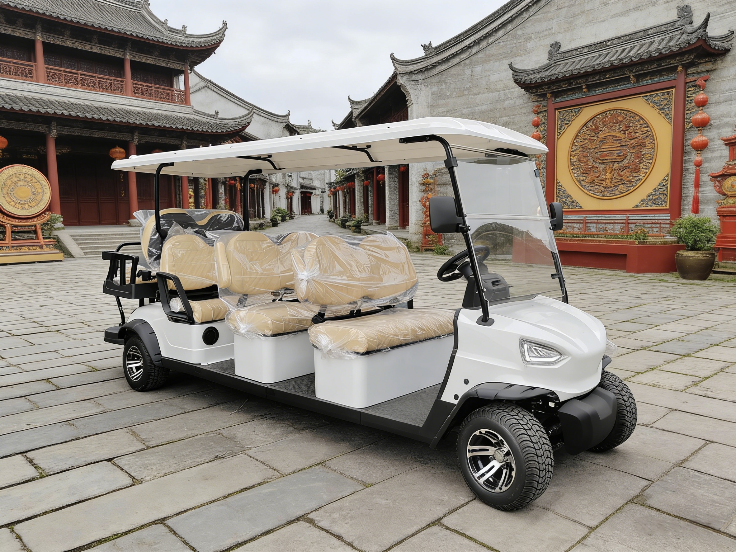 8-Seater Electric Sightseeing Golf Cart (5)