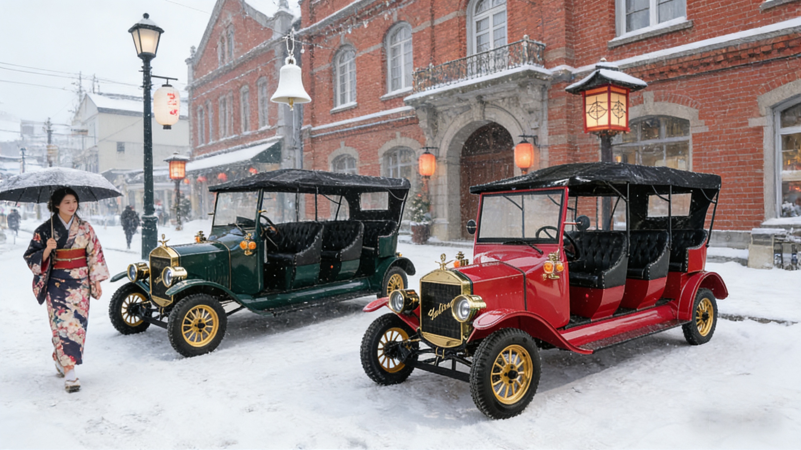 Vintage Electric Sightseeing Car for Coastal Resorts