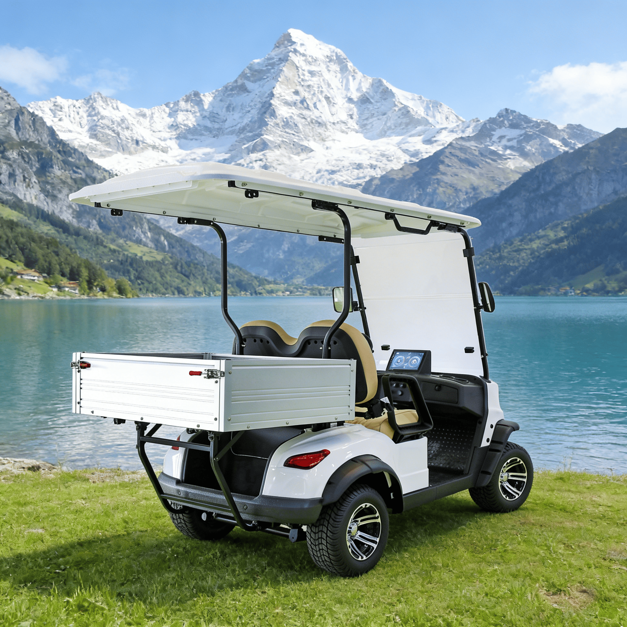 YATIAN GQ02Z 2 Seater 4×4 Electric Hunting Vehicle with Cargo Box – Off-Road Ready 