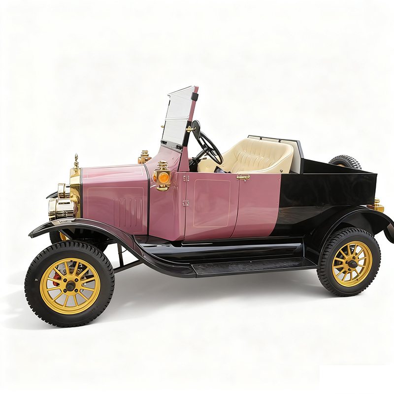 Retro Electric Short Distance Delivery Truck Stylish Cargo Vehicle for Resorts & Parks