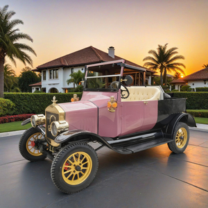 Retro Electric Short Distance Delivery Truck Stylish Cargo Vehicle for Resorts & Parks