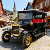 Black Vintage Electric Sightseeing Car for Venice Tour