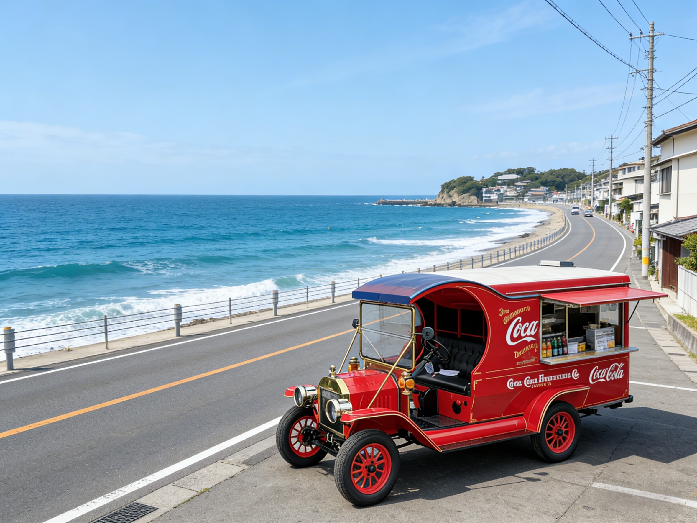 YATIAN Vintage Electric Coca-Cola Truck (3)