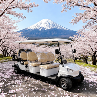 8-Seater Electric Sightseeing Golf Cart Resort Shuttle Vehicle YATIAN China Manufacturer