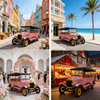 YATIAN LY11N 11-Seat Custom Pink & Gold Vintage Electric Car – Multi-Scene Profitable Sightseeing Shuttle