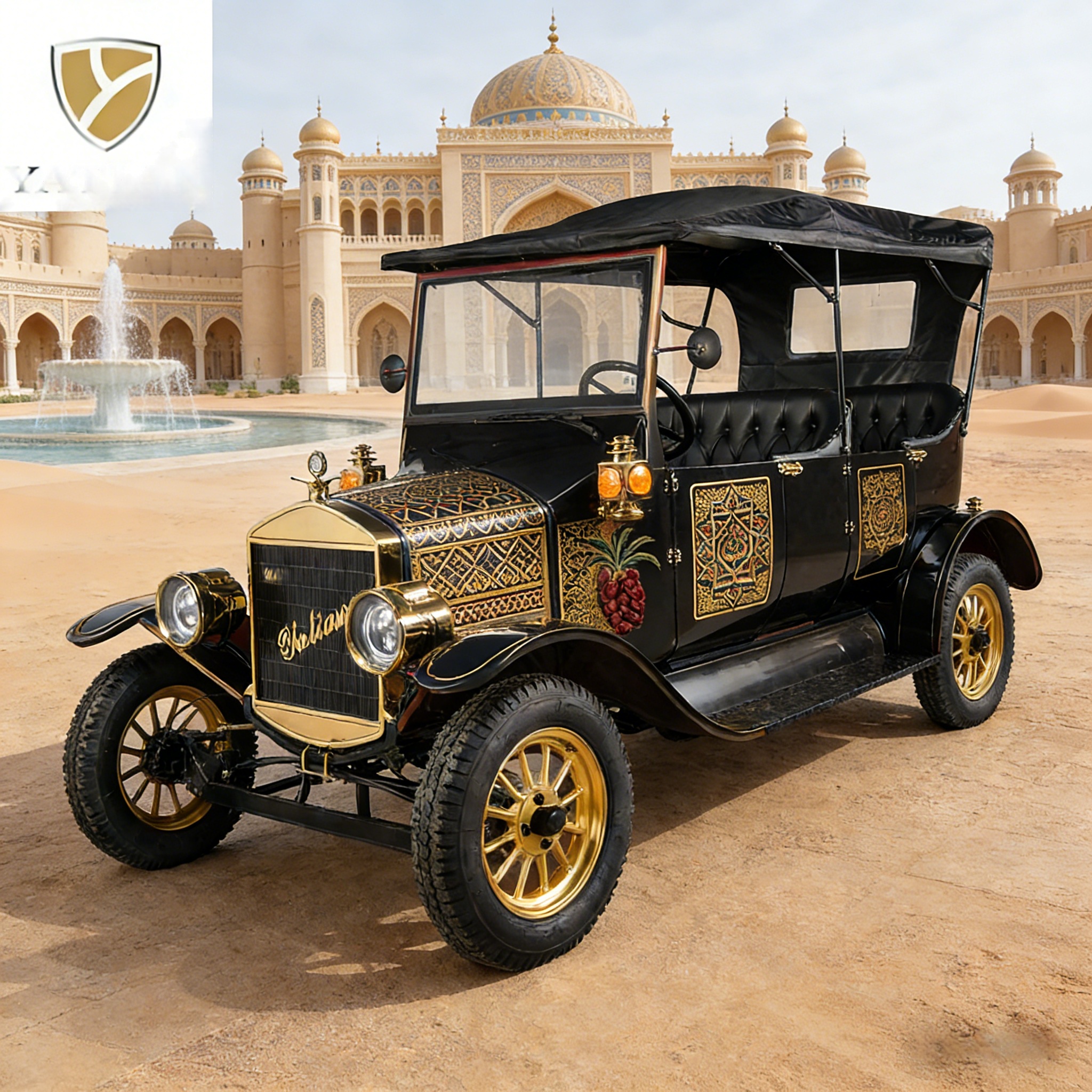 Vintage Electric Sightseeing Car for Coastal Resorts