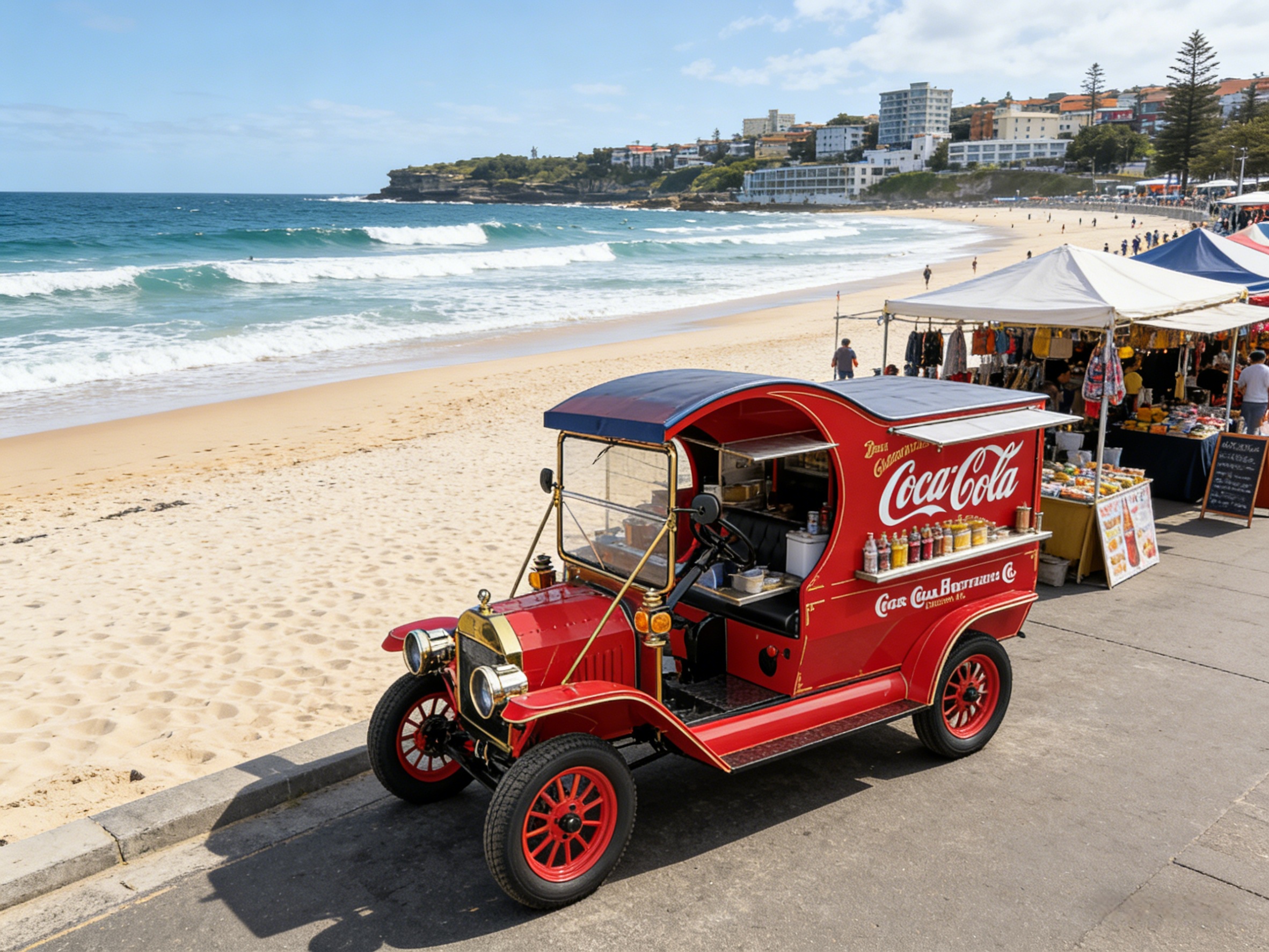 YATIAN Vintage Electric Coca-Cola Truck (8)