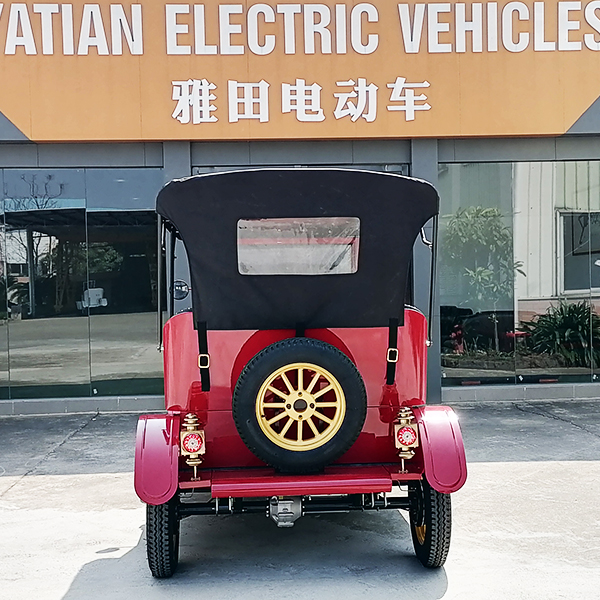 New Energy Red Vintage Car