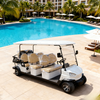 8-Seater Electric Sightseeing Golf Cart Resort Shuttle Vehicle YATIAN China Manufacturer