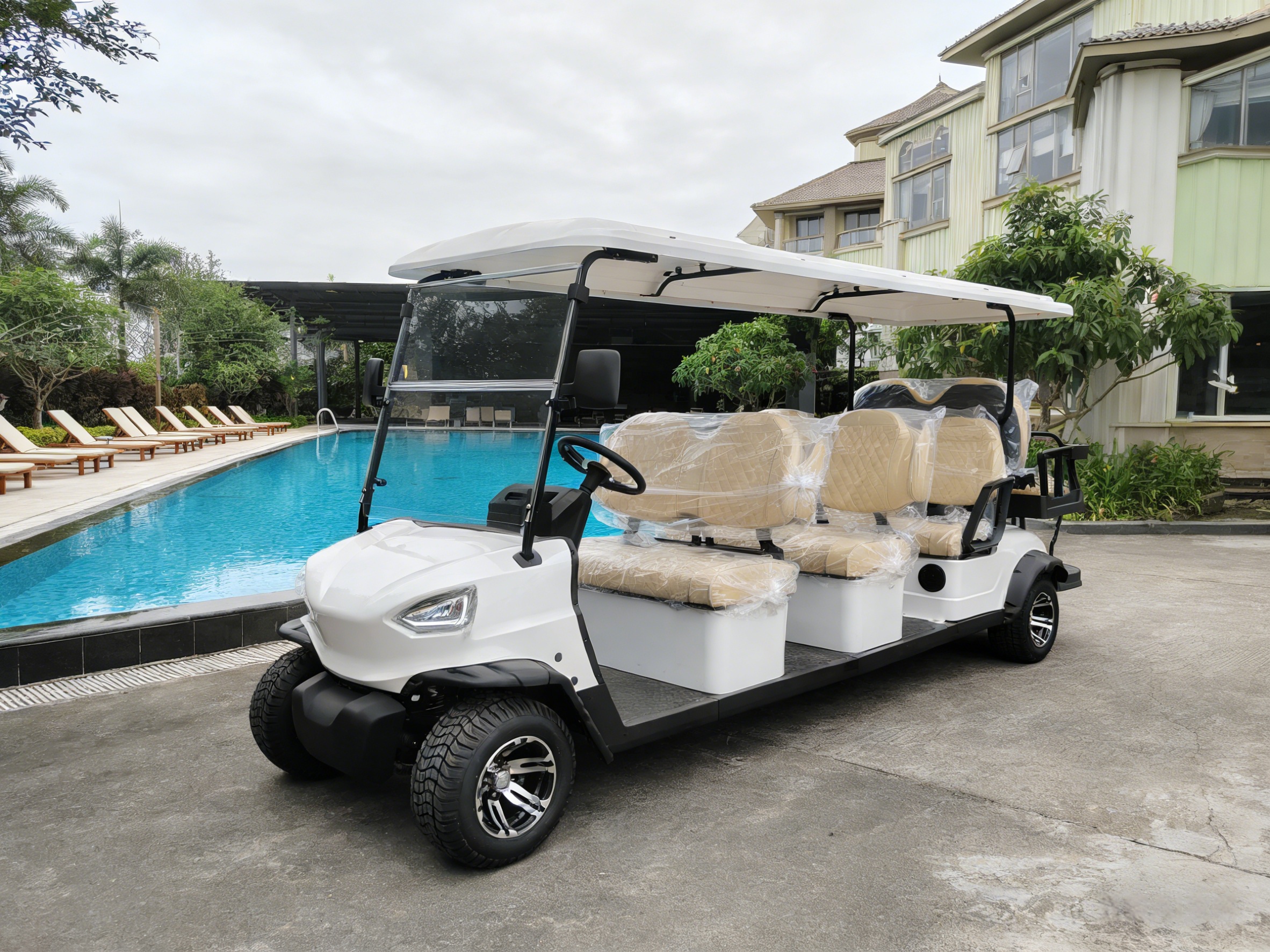 8-Seater Electric Sightseeing Golf Cart (4)
