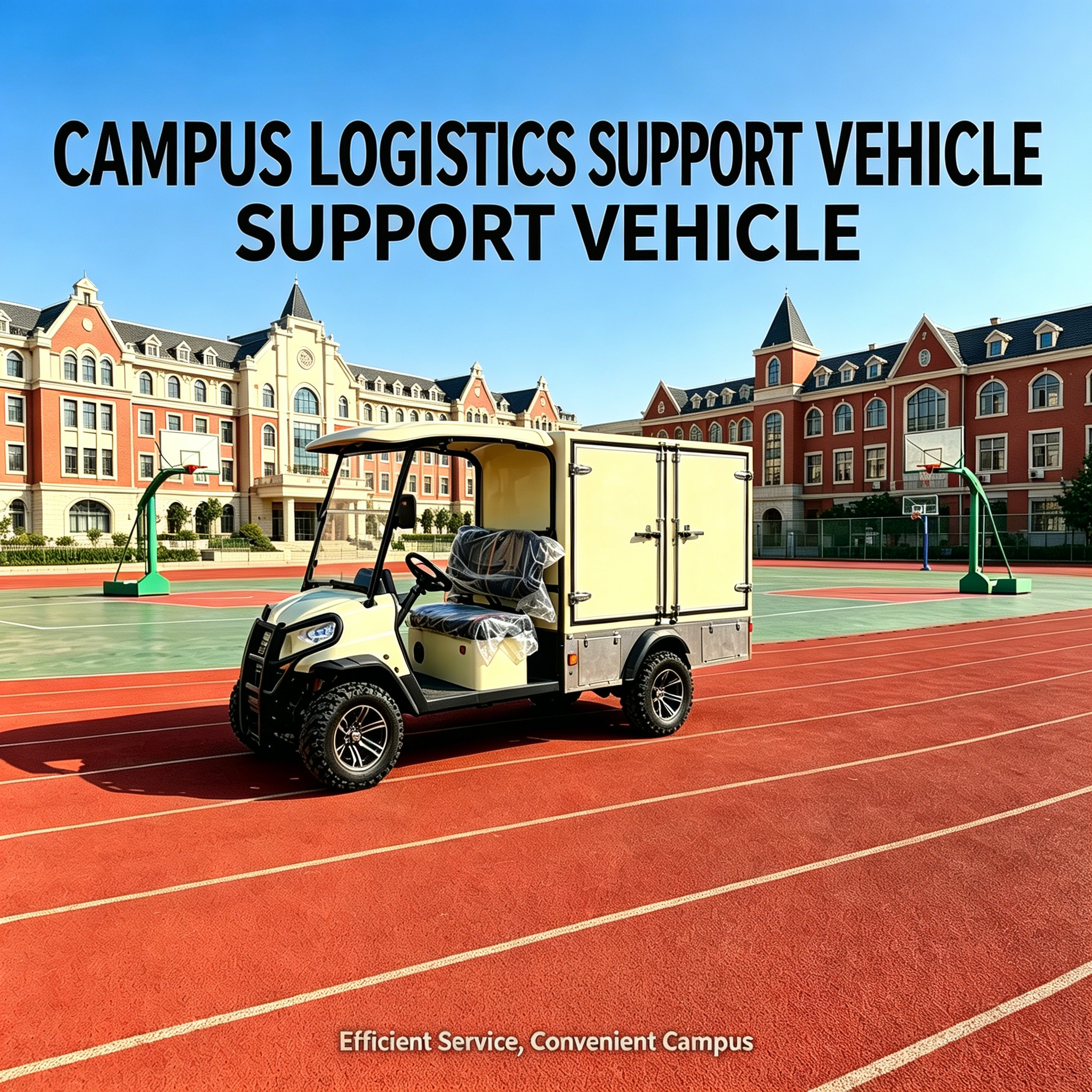 4x4 Electric Golf Car with Cargo Box (Model GQ04X)