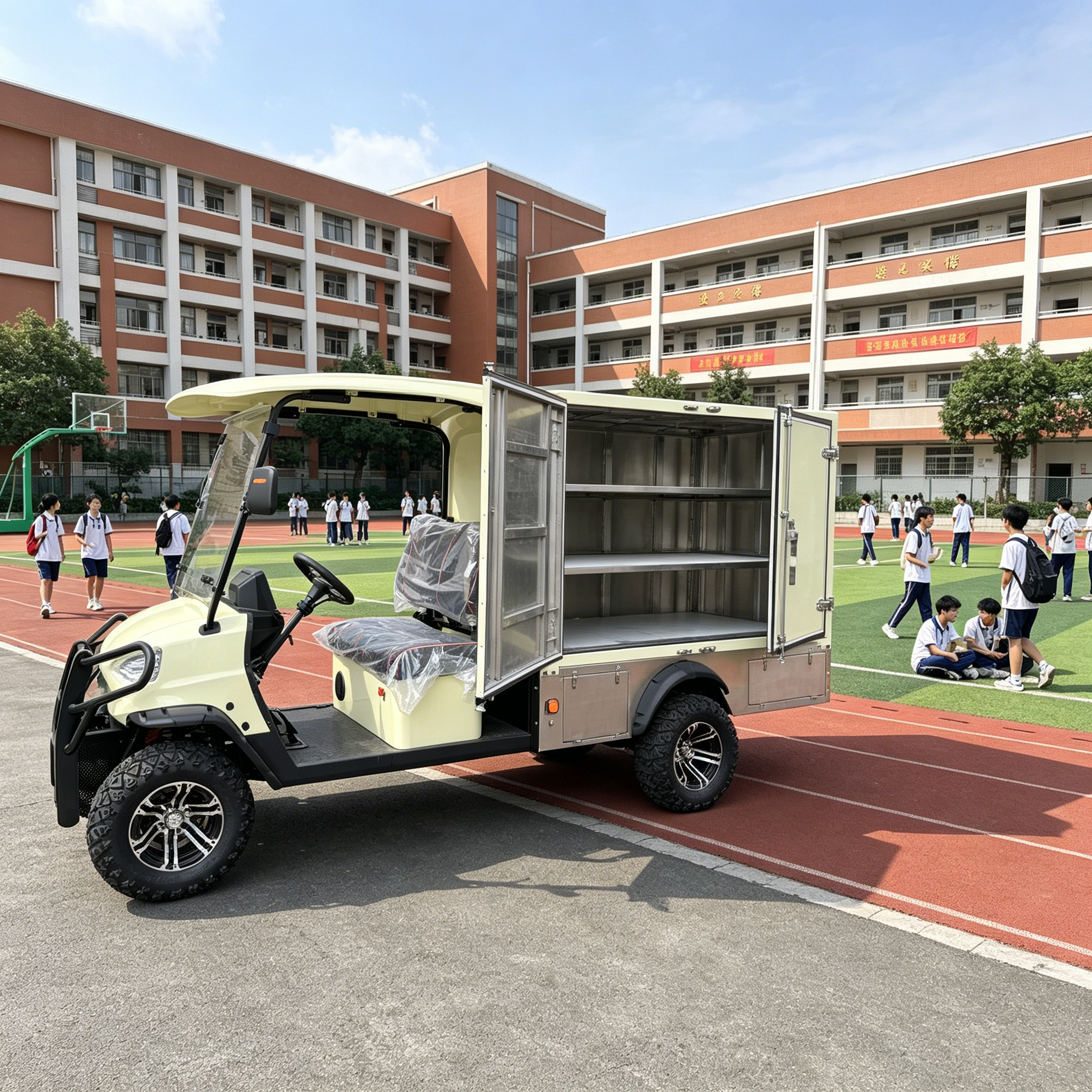 4x4 Electric Golf Car with Cargo Box (Model GQ04X)