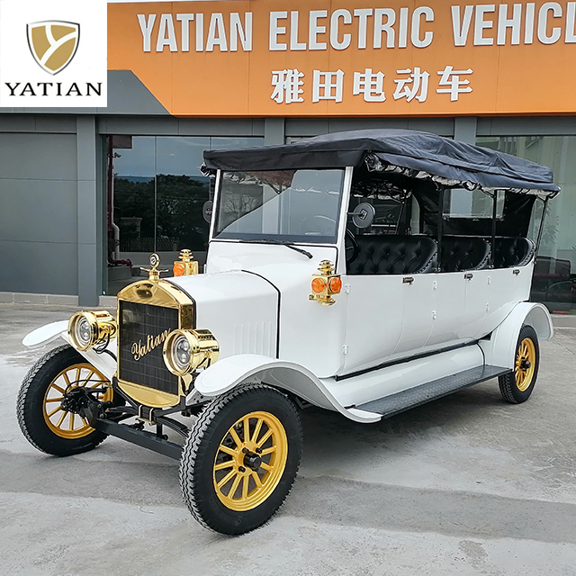 Electric Sightseeing Car Fleet on a Resort Path